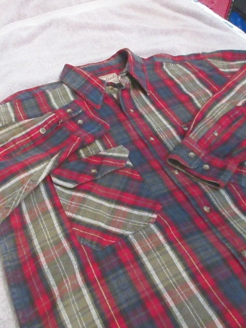 Vtg 90s Woolrich Shirt Mens L Button Up Flannel Shacket Work Western Barn Ranch